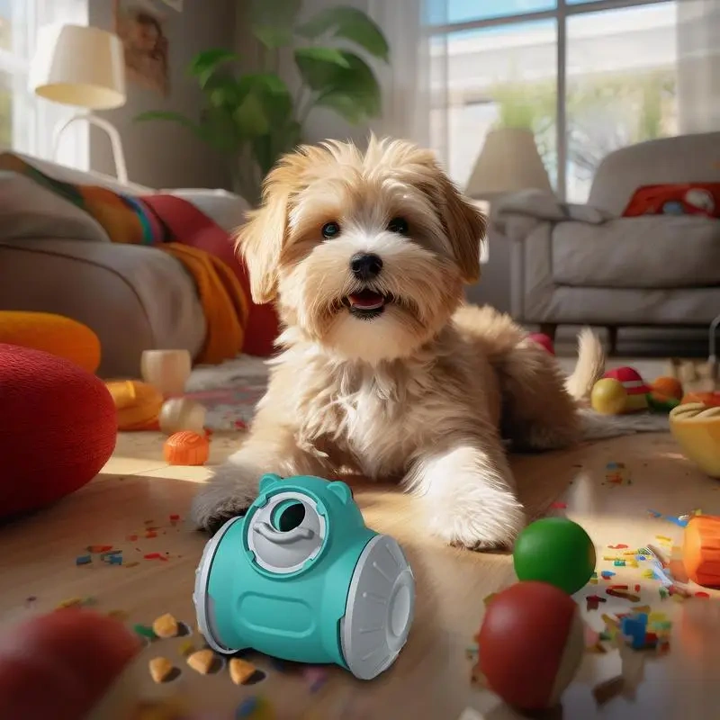 Rolling Dog Feeder Toy Rolling Interactive Food Dispenser Toy Anti-Bite Treat Toys Pet Slow Feeder Puzzle For Biting Training