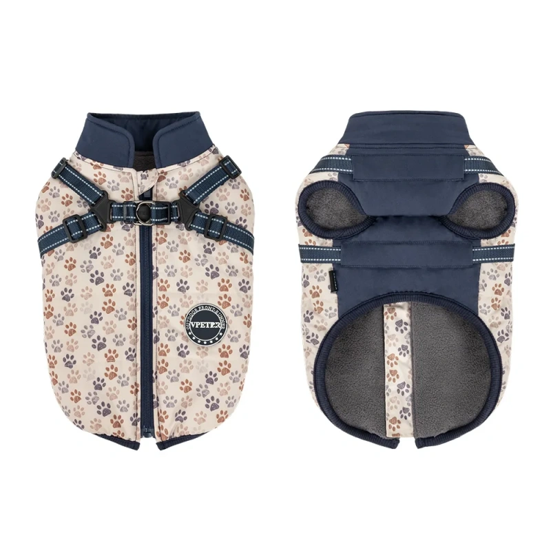 Wholesale Luxury Dog Jackets Vest Factory Hoodie Pet Clothes Waterproof Dog Coat With Harness Dog Trench Coat