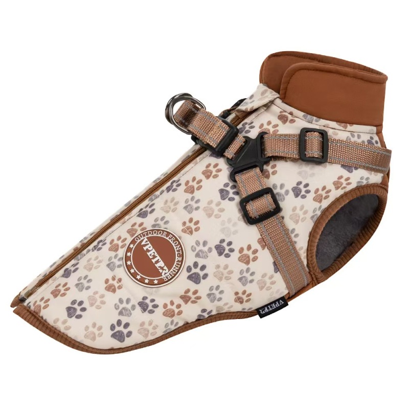 Wholesale Luxury Dog Jackets Vest Factory Hoodie Pet Clothes Waterproof Dog Coat With Harness Dog Trench Coat