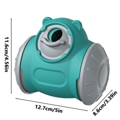 Rolling Dog Feeder Toy Rolling Interactive Food Dispenser Toy Anti-Bite Treat Toys Pet Slow Feeder Puzzle For Biting Training