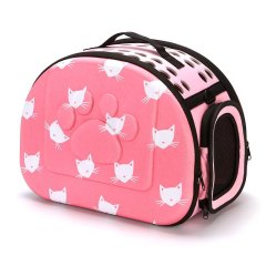 Cat Pattern Dog Carrier Bag Portable Cats Handbag Foldable Travel Bag Puppy Carrying Shoulder Pet Bags