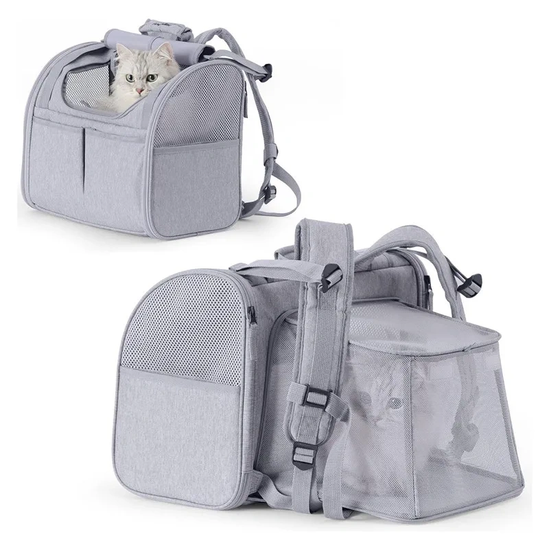 Pet supplies, cat bag, expandable, breathable, convenient for going out, large space, small dog backpack, large empty cabin
