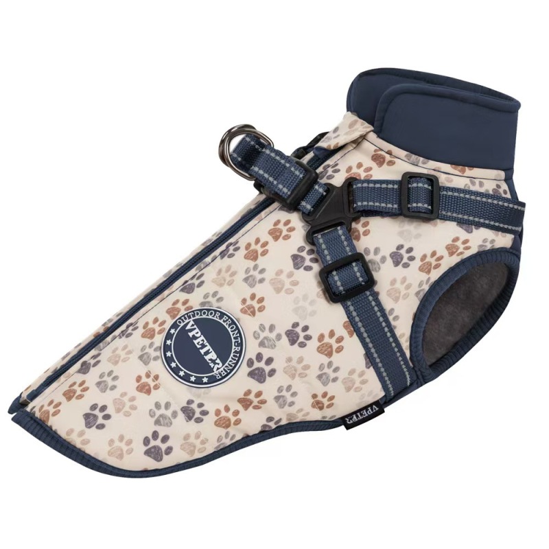 Wholesale Luxury Dog Jackets Vest Factory Hoodie Pet Clothes Waterproof Dog Coat With Harness Dog Trench Coat