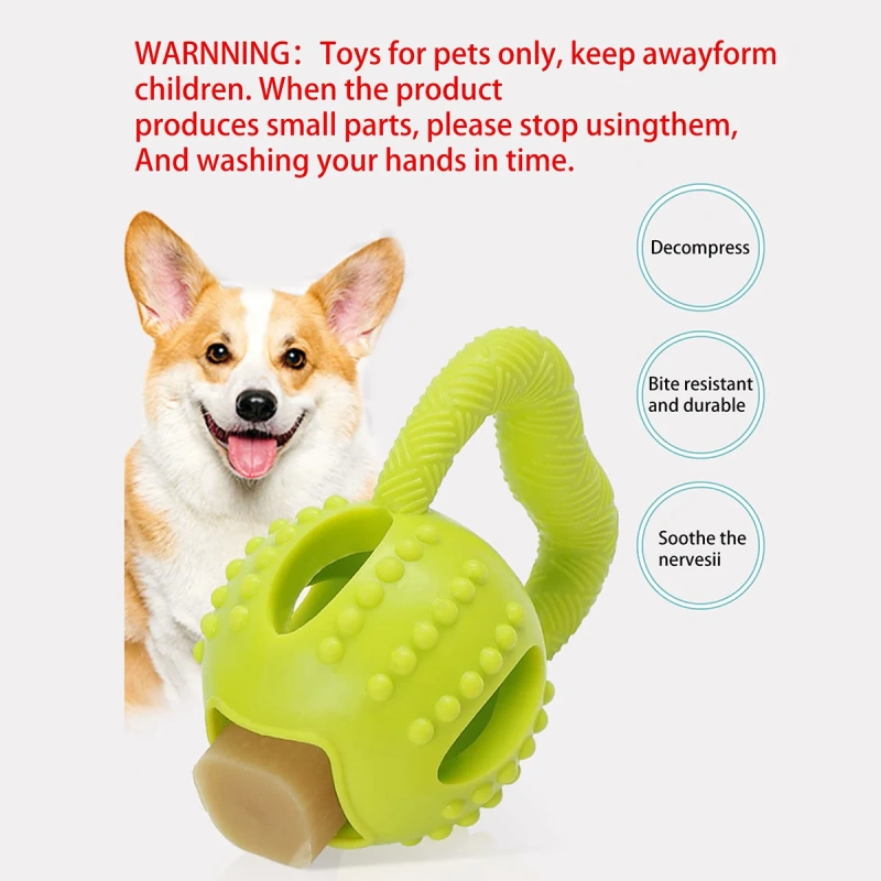 1pc - Durable Dog Chew Toy - Interactive Teeth Cleaning Training Aid - Long-Lasting Pet Supplies for Aggressive Chewers