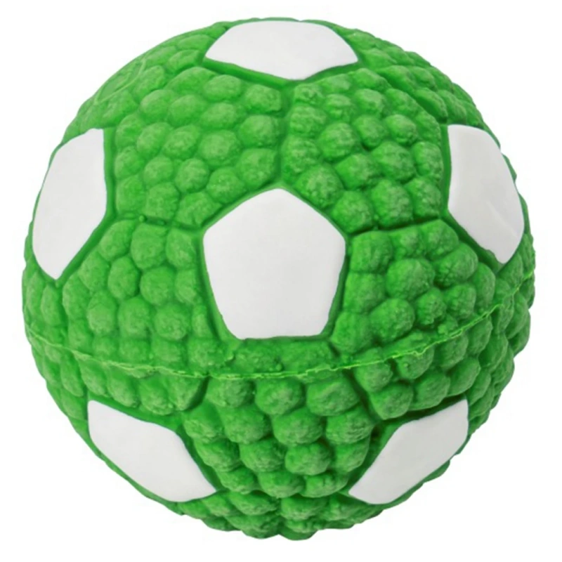 Dog Ball Toy Squeaky Latex Bouncy Puppy Teething Toy Dog Chew Soccer Ball For Training Dog Toy Rubber Volleyball Ball Chewing