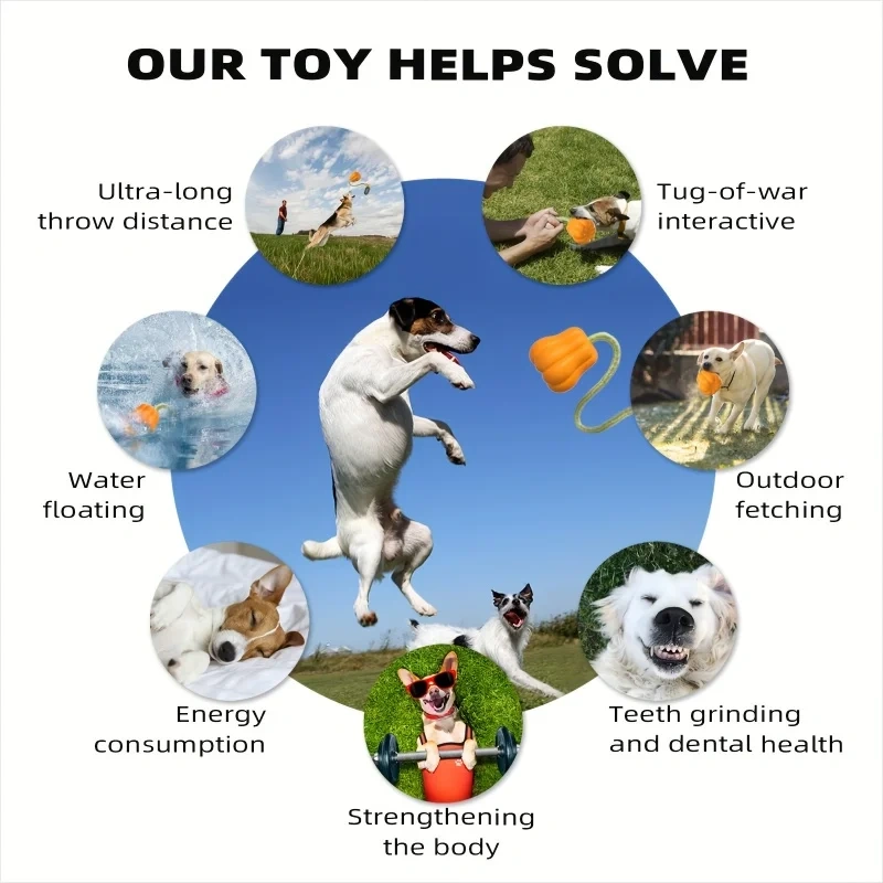 Dog Rope Fetch Exercise Toy For Medium Large Aggressive Chewers, Dogs Chew Interactive Toys Training Tug Of War Balls Indoor
