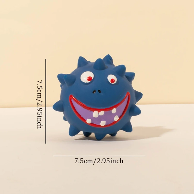 Cute Squeaky Pet Dog Interactive Chew Toy Puppy Bite Resistant Thorn Tooth Cleaning Toy Molar Chew Toys for Dogs Supplies