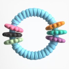 Chew Rings For Dogs Heavy Duty Strong Tough Chew Toy Rubber Puppy Teething Ring For Medium & Large Breed Aggressive Chewers