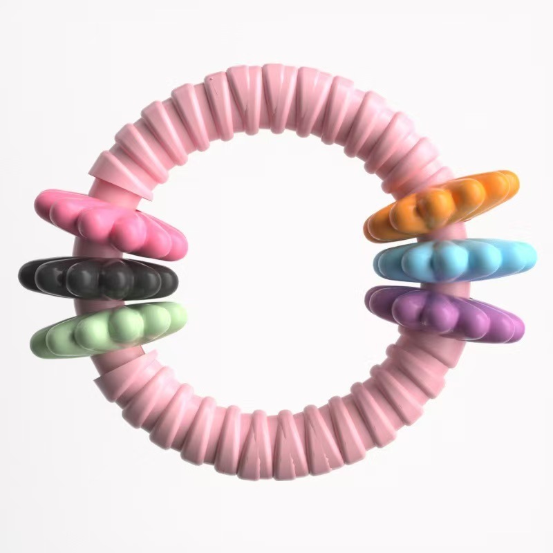 Chew Rings For Dogs Heavy Duty Strong Tough Chew Toy Rubber Puppy Teething Ring For Medium & Large Breed Aggressive Chewers
