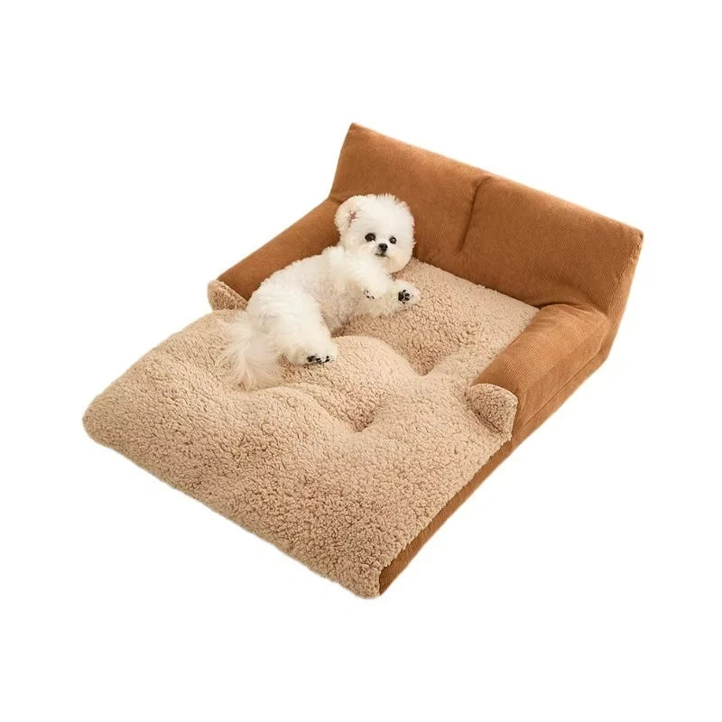 New kennel Winter warm Teddy small dog sleeping dog bed Sofa pet cat pad Neck care pet products