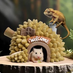 Mini Aquarium Decoration Fruit House Pineapple House Landscape Accessories Artificial Resin Crafts Fish Tank Fish Fry Decoration