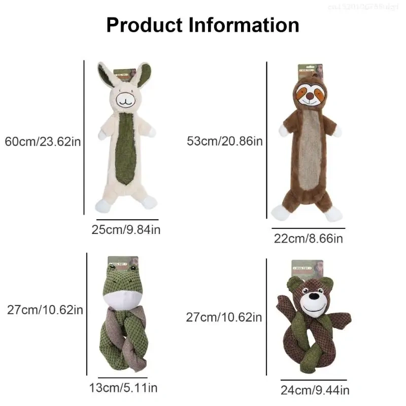 Cartoon Bear for Dogs Tossing Molar Improving Pet Digestion Molar Chew Toy F1FB