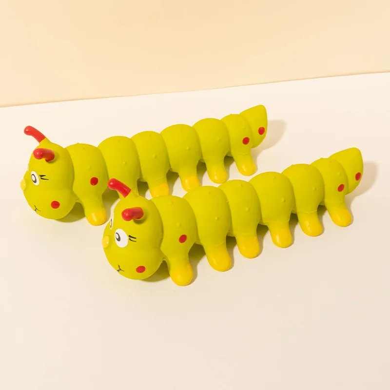 Caterpillar Pet Dog Squeaky Toy for Small Medium Dog Pet Interactive Funny Chew Puppy Molar Toys Release Anxiety Pet Supplies
