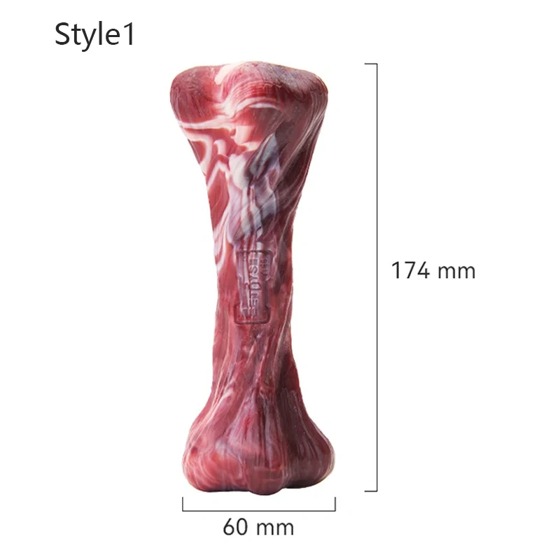 Dog Bone Chews Toys Dog Toys Aggressive Chewers Large Dogs Bone-Shaped Indestructible Dog Toys Nylon Interactive Dog Toys Teeth