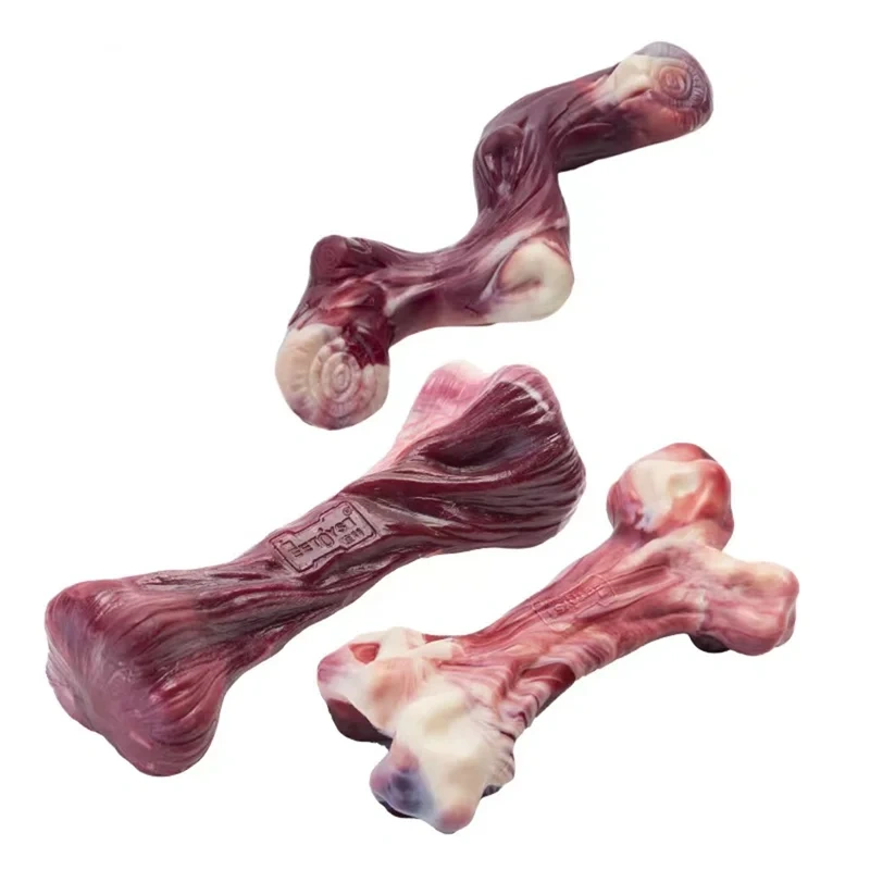 Dog Bone Chews Toys Dog Toys Aggressive Chewers Large Dogs Bone-Shaped Indestructible Dog Toys Nylon Interactive Dog Toys Teeth