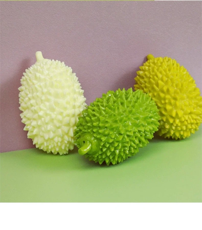 Dog toys, bite resistant, vocalizable, grinding teeth, pet toys, durian, self fun, relieving boredom, dog toys