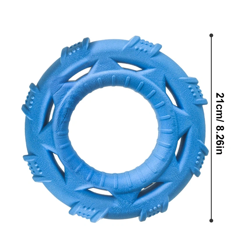 Rubber Dog Toys for Dog Chewing Bite Resistant Squeaky Training Playing Toy Interactive Dog Toys for Large Dogs Teeth Cleaning