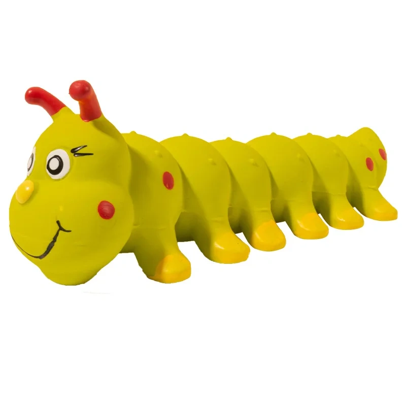 Caterpillar Pet Dog Squeaky Toy for Small Medium Dog Pet Interactive Funny Chew Puppy Molar Toys Release Anxiety Pet Supplies
