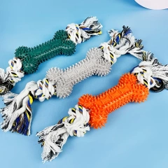 Dog teething toys, chewing toys, entertainment and boredom interactive toys, knot toys, teeth cleaning and chewing toys
