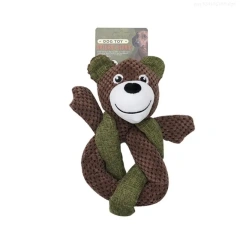 Cartoon Bear for Dogs Tossing Molar Improving Pet Digestion Molar Chew Toy F1FB