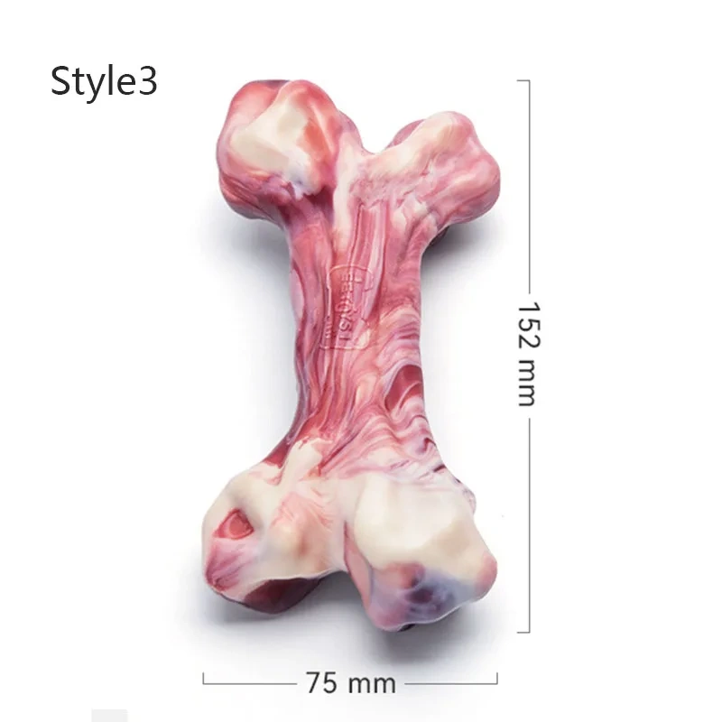 Dog Bone Chews Toys Dog Toys Aggressive Chewers Large Dogs Bone-Shaped Indestructible Dog Toys Nylon Interactive Dog Toys Teeth
