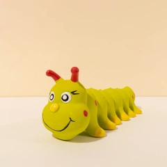 Caterpillar Pet Dog Squeaky Toy for Small Medium Dog Pet Interactive Funny Chew Puppy Molar Toys Release Anxiety Pet Supplies