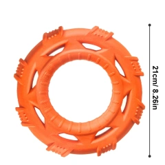 Rubber Dog Toys for Dog Chewing Bite Resistant Squeaky Training Playing Toy Interactive Dog Toys for Large Dogs Teeth Cleaning