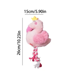 Pet Dog Plush Toy Swan Sound Toys For Small Medium Large Dogs Anti Bite Interactive Dog Teeth Cleaning Chew Toy Pet Supplies