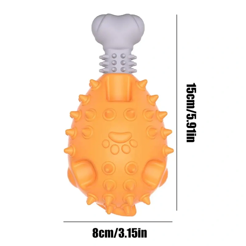 Puppy Chew Toys Bite-Resistant Interactive Chew Toys Chicken Leg Shaped Toys Puppy Teething Toys For Small Medium Large Dogs