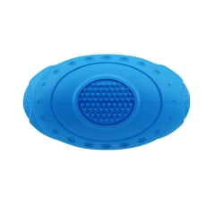 Sounding Rugby Pet Toy Natural Rubber Teething Toy Bite-resistant Tooth-cleaning Chewing Dog Toy