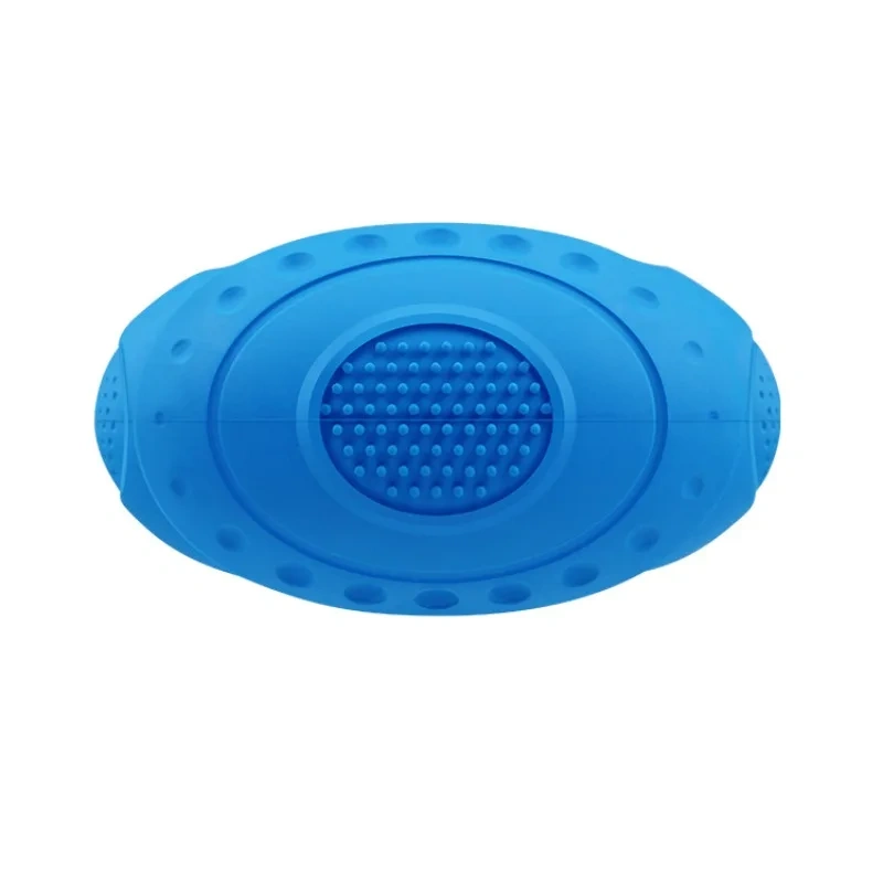 Sounding Rugby Pet Toy Natural Rubber Teething Toy Bite-resistant Tooth-cleaning Chewing Dog Toy