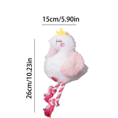 Pet Dog Plush Toy Swan Sound Toys For Small Medium Large Dogs Anti Bite Interactive Dog Teeth Cleaning Chew Toy Pet Supplies