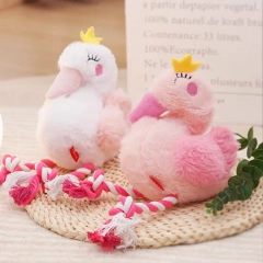 Pet Dog Plush Toy Swan Sound Toys For Small Medium Large Dogs Anti Bite Interactive Dog Teeth Cleaning Chew Toy Pet Supplies