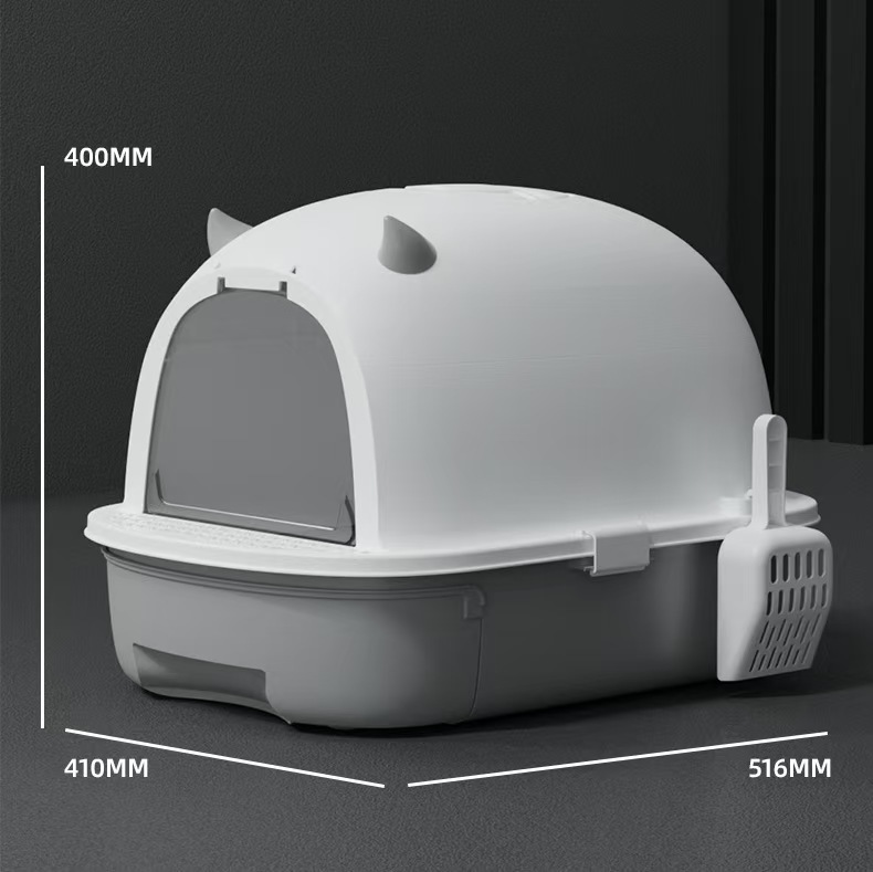 Extra Large Fully Enclosed Cat Toilet Splash-proof, Sand-proof and Odor-proof Dual-purpose Arenaros Para Gato Cat Accessories