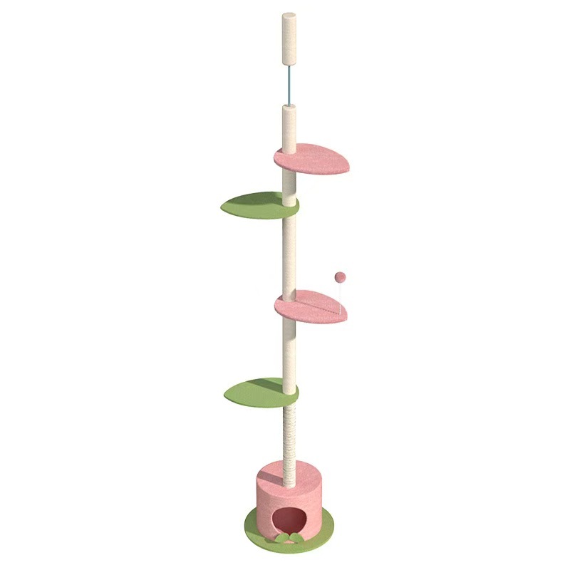 Cat Climbing Frame Nest Tree, Big Cat Tree, Floor to Ceiling, Tower, Scratching Post, Modern