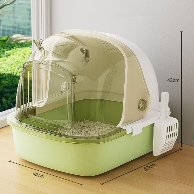Warming Cat Litter Box Oversized Enclosed Cat Toilet Cat Poop Box Drawer Style Flip Cover Splash Proof And Odor Proof Supply