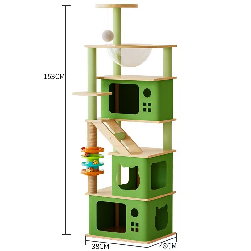 Cat Tree Sisal Rope Cat Tower Cat Scrapers Scratching Post for Cats Toys,Grinding Paws Multi-Level Cat Climbing Frame