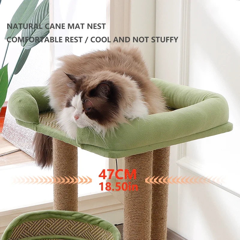 Sisal cat climbing frame cat scratching post four seasons universal villa jumping small apartment integrated multi-layer