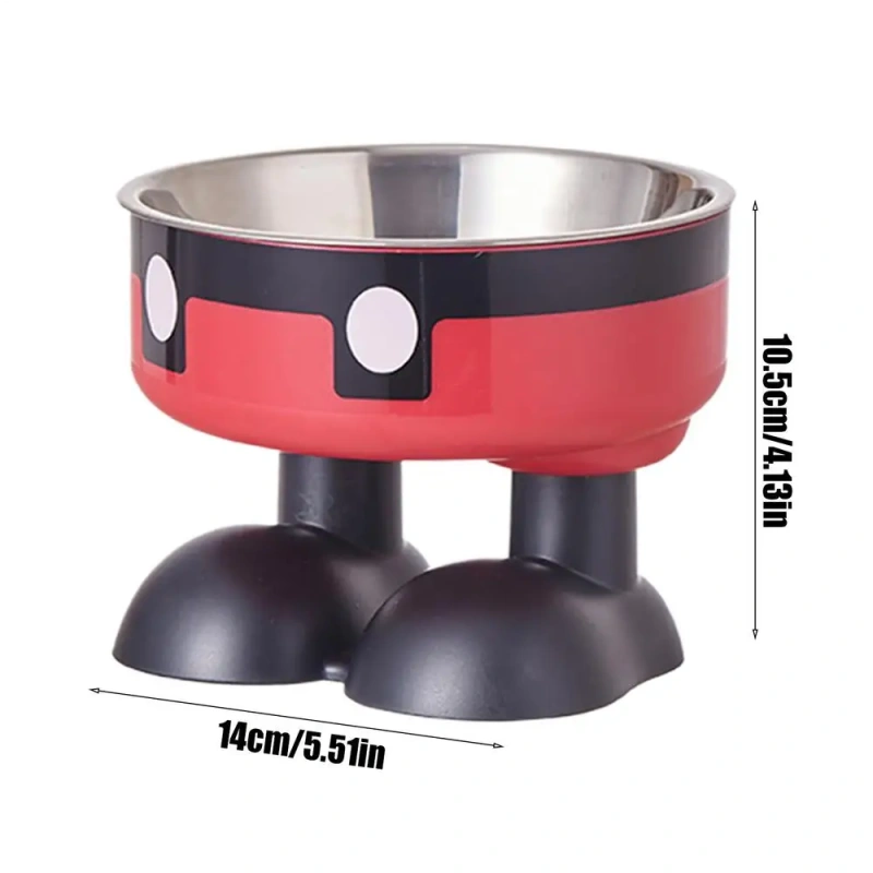 High Raised Cat Food Bowls Large Foot Tilted Raised Cat Bowl Anti-Slip Elevated Cat Dog Food Bowls Creative Cat Feeding Bowls