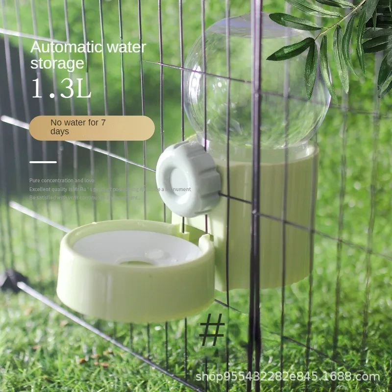 Large-capacity Pet Automatic Feeder Pet Hanging Water Fountain Ual-purpose Hanging Cage Dog and Cat Drinking Fountain Pet Bowl