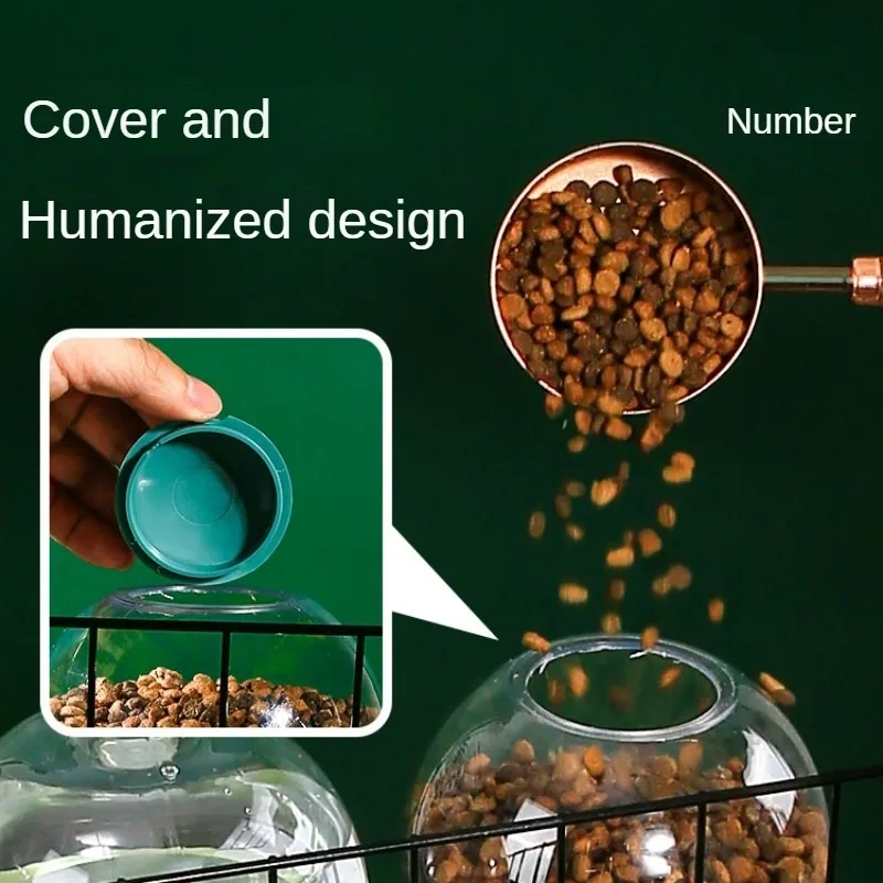 Large-capacity Pet Automatic Feeder Pet Hanging Water Fountain Ual-purpose Hanging Cage Dog and Cat Drinking Fountain Pet Bowl