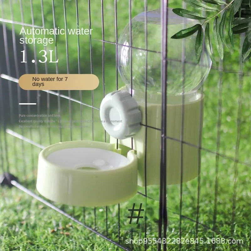 Large-capacity Pet Automatic Feeder Pet Hanging Water Fountain Ual-purpose Hanging Cage Dog and Cat Drinking Fountain Pet Bowl