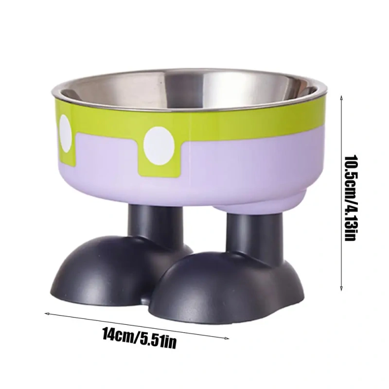 High Raised Cat Food Bowls Large Foot Tilted Raised Cat Bowl Anti-Slip Elevated Cat Dog Food Bowls Creative Cat Feeding Bowls