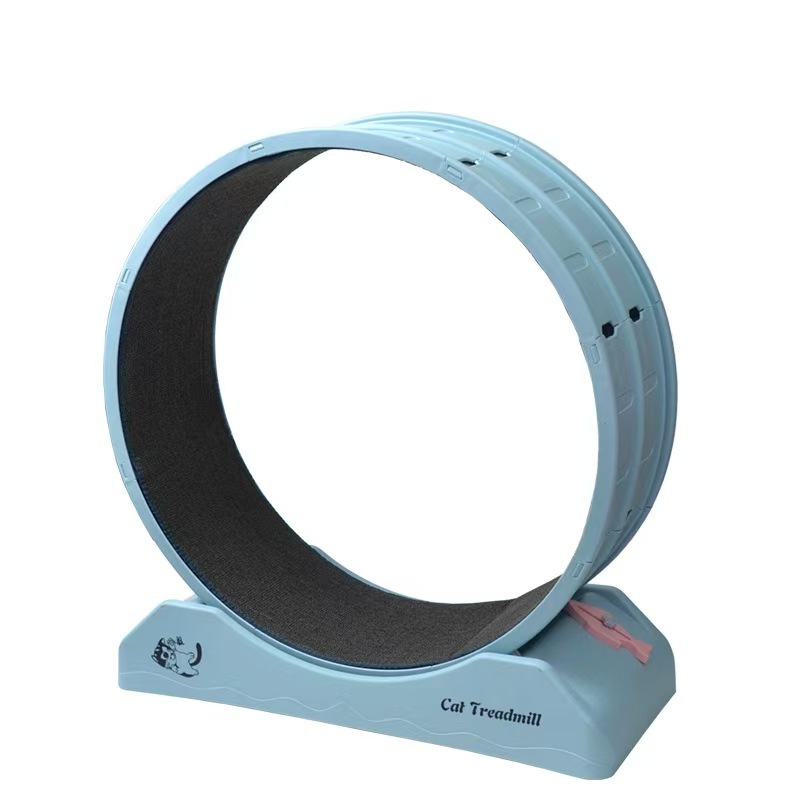 Cat Exercise Wheel Cat Wheels for Indoor Cats,Cat Treadmill Wheel Exerciser with Carpeted Runway, Cat Running Wheel