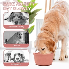 BPA Free Silicone Dog Slow Feeder Lick Bowl, Anxiety Relief Dog Licking Mat Treat Dispenser, Non-Slip Slow Eating Dog Lick Bowl