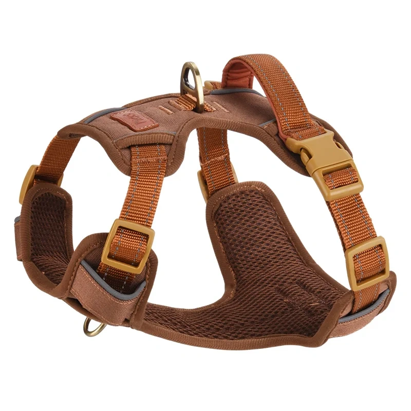 HP308 1pc Reflective Durable Pet Harness，Adjustable webbing make the harness Well-fitting for dogs，Soft and Breathable Mesh unde