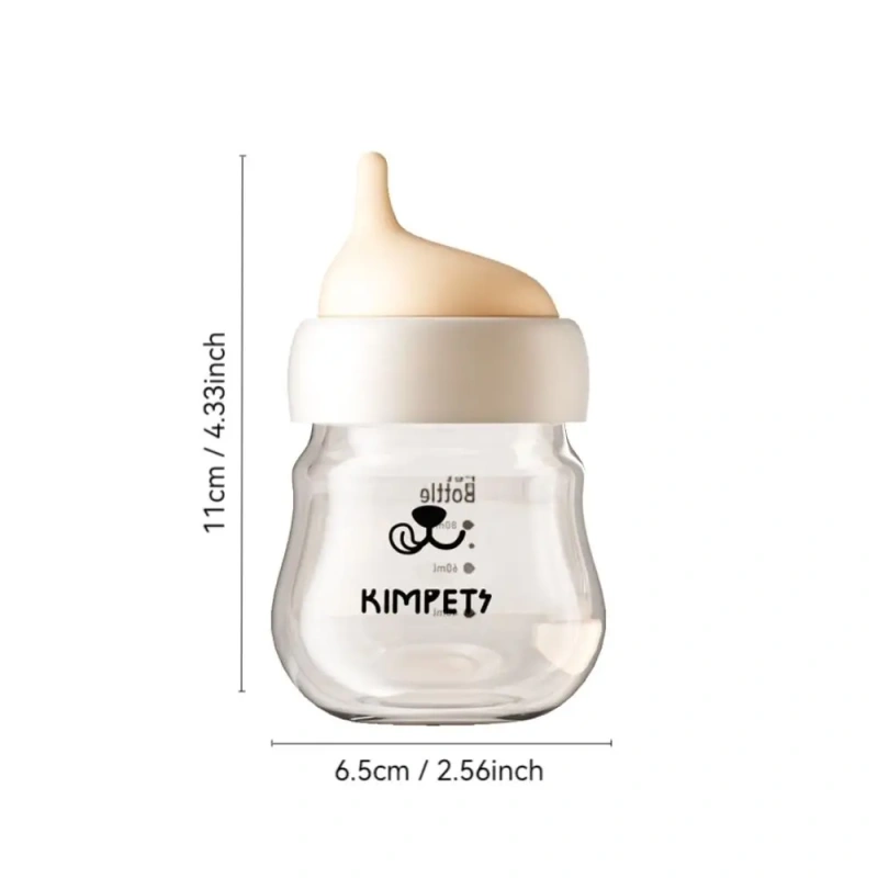 Practical 80ml Dog Water Bottle PP Cartoon Pet Accompanying Cup Portable Newborn Puppy Drinking Bowl