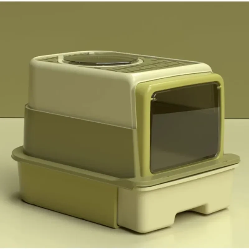 INS Hot Selling Sandbox Cat Dust And Odor Proof Cat Litter Box Sand Leakage Pedal Toilet For Cat Convenient Drawer Litter Tray
