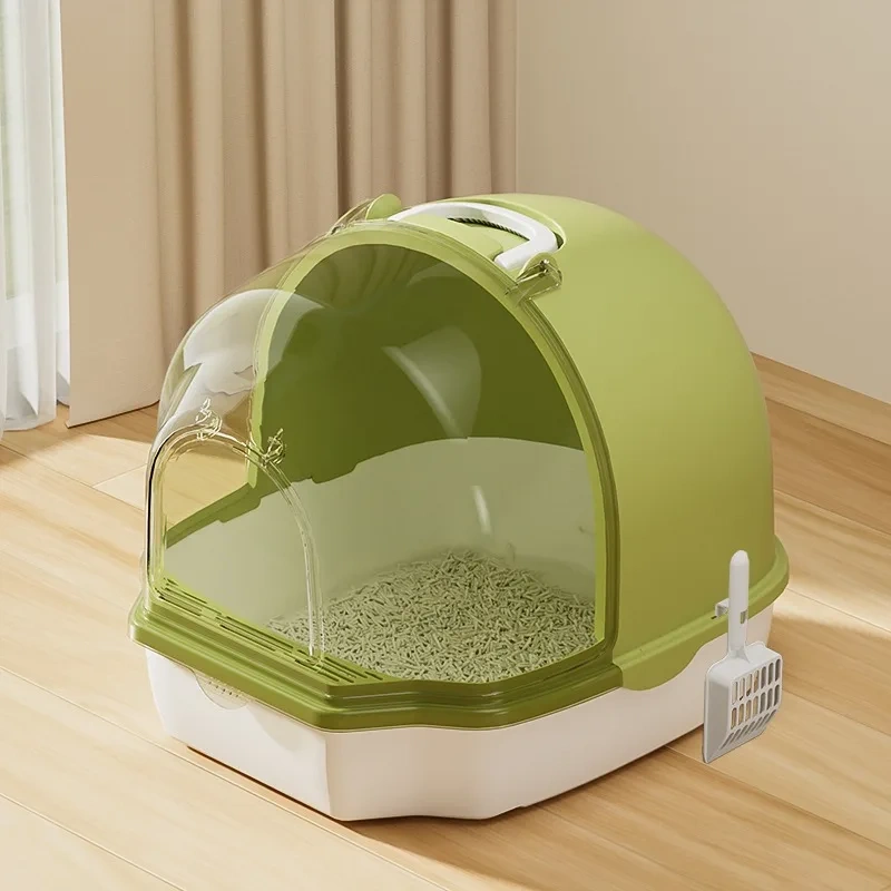 HONEY PET Full Semi-Closed Drawer Cat Litter Box Anti-Odour Anti-Splash Cat Litter Pan Cat Supplies Chat Katzen Klo News