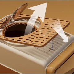 INS Hot Selling Sandbox Cat Dust And Odor Proof Cat Litter Box Sand Leakage Pedal Toilet For Cat Convenient Drawer Litter Tray